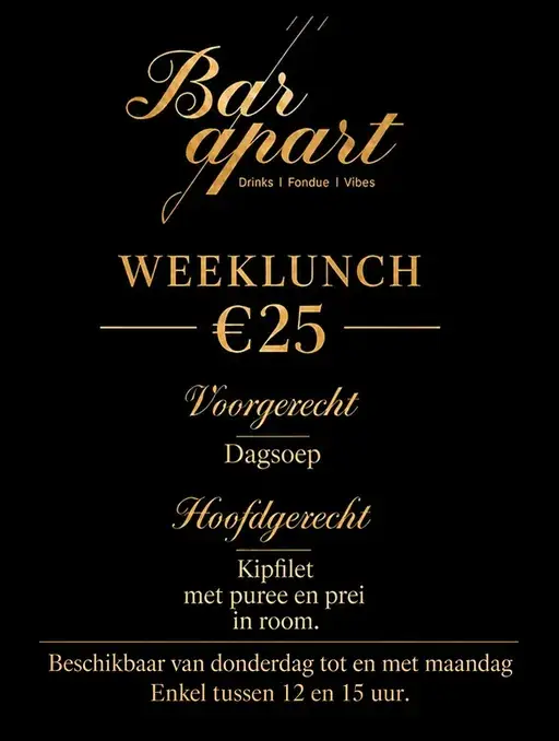 weeklunch 8 - 12 okt