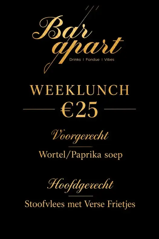 Weeklunch 10 - 14 september