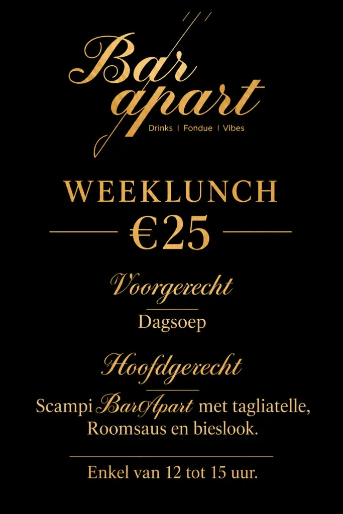 weeklunch 25 - 28 sept