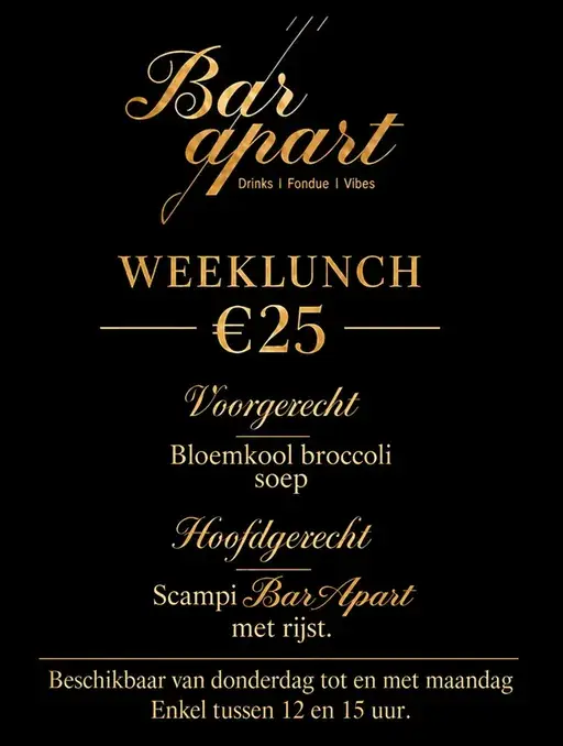 weeklunch 15 - 19 oct